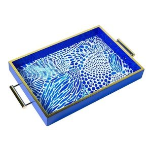 NWT Lilly Pulitzer hostess tray in Blue Tang Gang